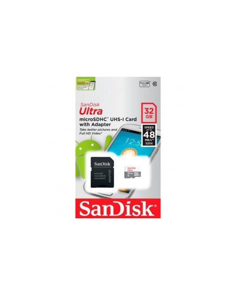 Cartão Micro SD 32GB 1 Adaptador -  Sandisk